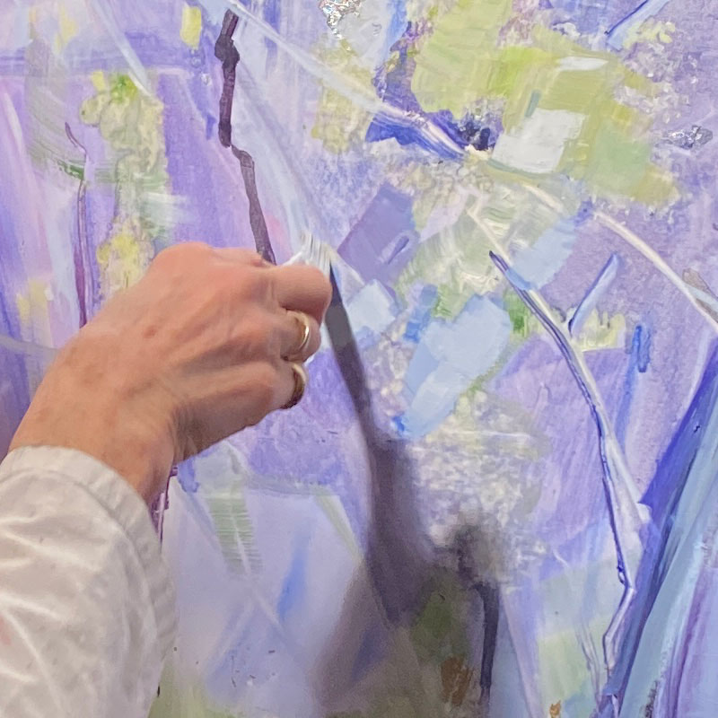 Colette Daumas parler de sa peinture
